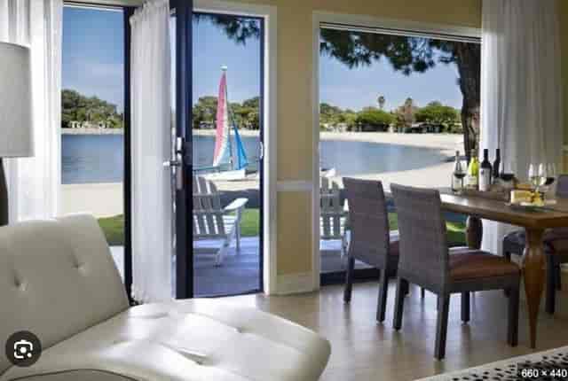 Royal-Pacific Room at The Point: serene waterfront venue for corporate events and retreats.