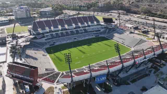 Snapdragon Stadium in San Diego, spacious venue for sports and concerts.