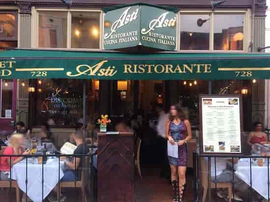Asti Ristorante patio with inviting outdoor dining for events and gatherings.