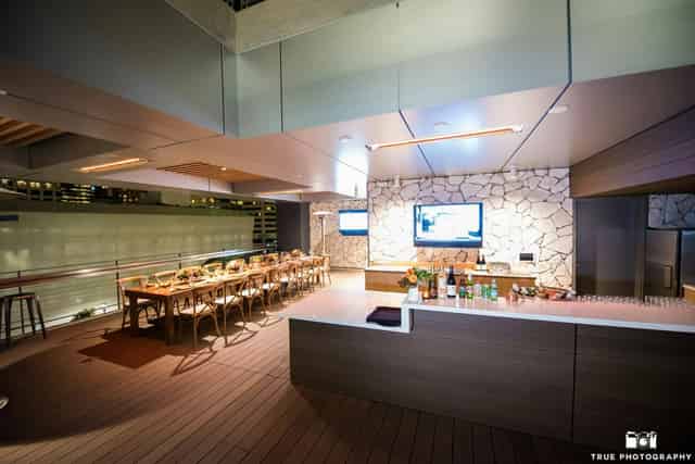 Glass-enclosed private board room