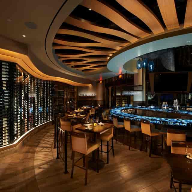 Sophisticated dining area at The Wine Pub, ideal for corporate events and private celebrations.