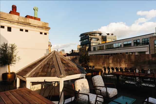 Billiards room and terrace