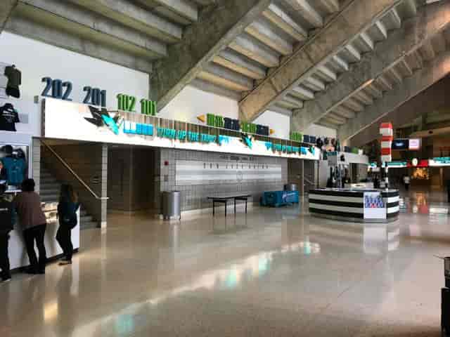 Spacious Main Concourse in PETE BE CENTER, ideal for conferences and events.