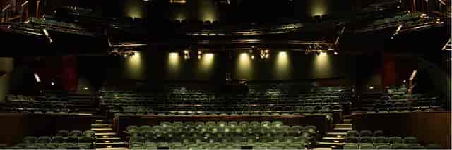 Balcony seating in Hammer Theatre, ideal for performances and conferences.