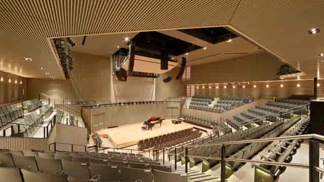 Robert N. Miner Auditorium at SFJAZZ Center, modern venue for concerts and events.