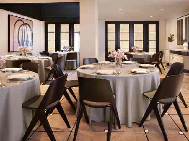 Elegant outdoor patio at Kimpton Alton Hotel, perfect for formal gatherings and receptions.