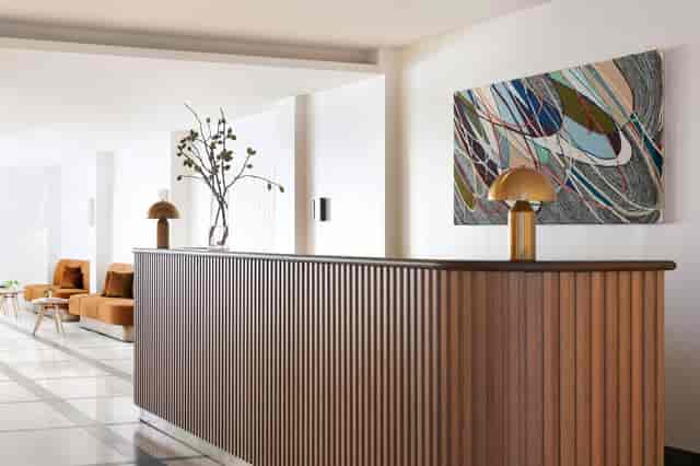Spa Suite reception area at Kimpton Alton Hotel, elegant design for events and networking.