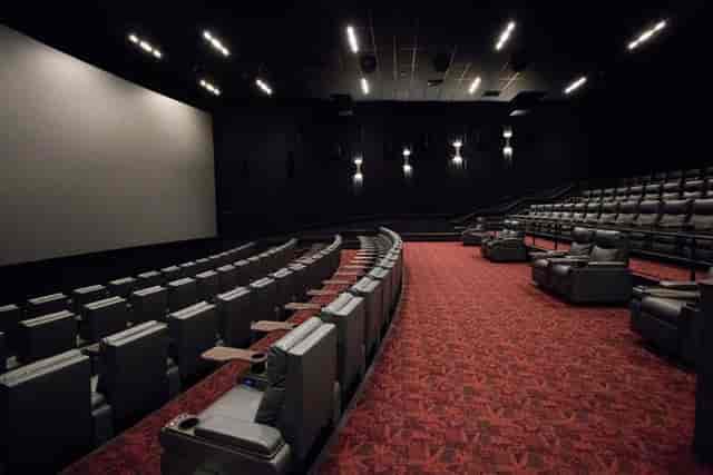 Modern cinema with plush seating, ideal for private screenings and corporate events.