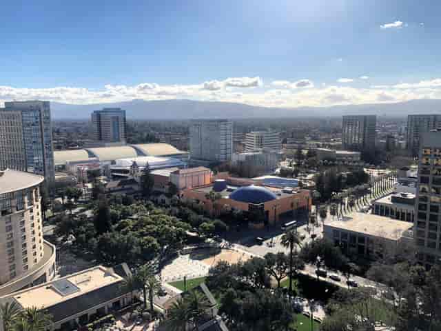 City Hall Plaza in San Jose, vibrant venue for events and conferences.