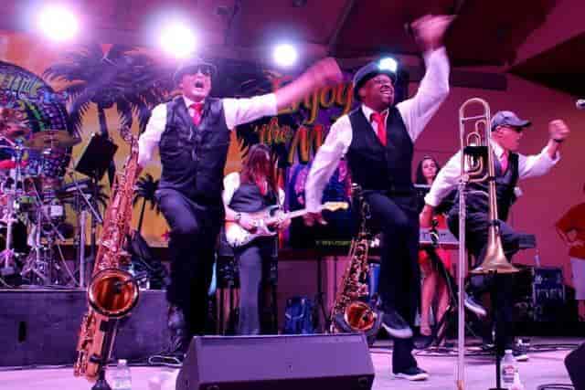 Vibrant live band on Main Stage, perfect for corporate events and parties.