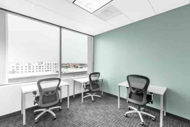 Modern meeting space with ergonomic chairs and natural light in Chula Vista.