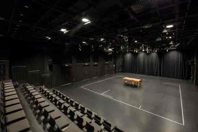 Black Box Theatre at City College: versatile space for performances and workshops.