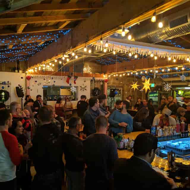Vibrant bar scene at 619 Spirits North Park, ideal for networking and holiday parties.
