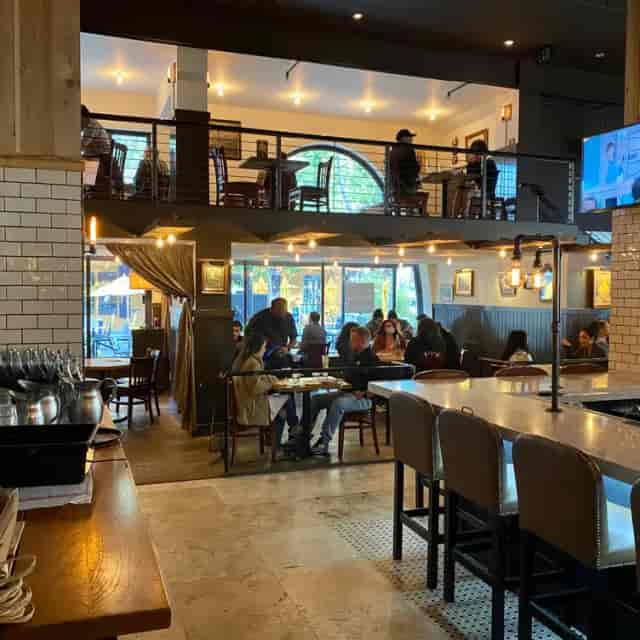 Vibrant dining space at The Farmers Union, ideal for events and gatherings.