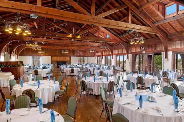 Surf & Sand Dining Room at Asilomar Hotel, elegant venue for weddings and corporate events.