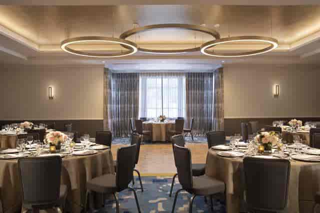 Elegant event space at Embassy Suites, ideal for weddings and corporate gatherings.