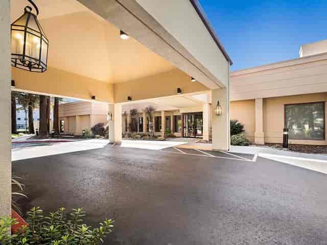 Meeting Rooms at SpringHill Suites San Jose Airport, bright entrance, ideal for events.