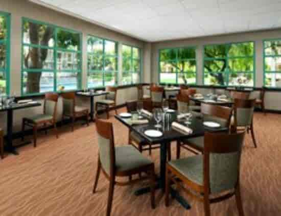 The Bistro at Sheraton San Jose: inviting dining area for meetings and events.