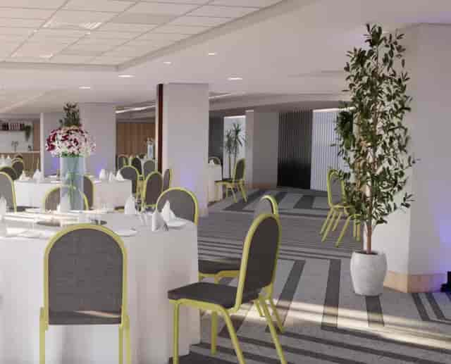 Piccadilly Suite at Manchester Marriott, modern event space for gatherings and networking.