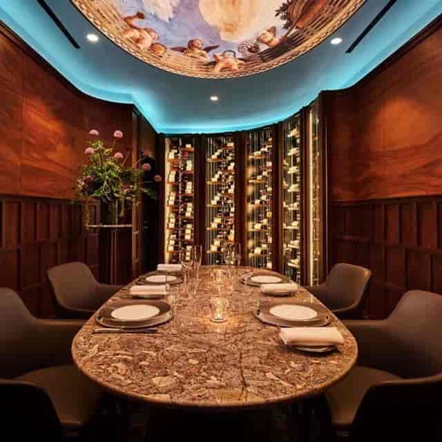 Elegant private dining room at Duomo Ristorante, ideal for exclusive events and meetings.
