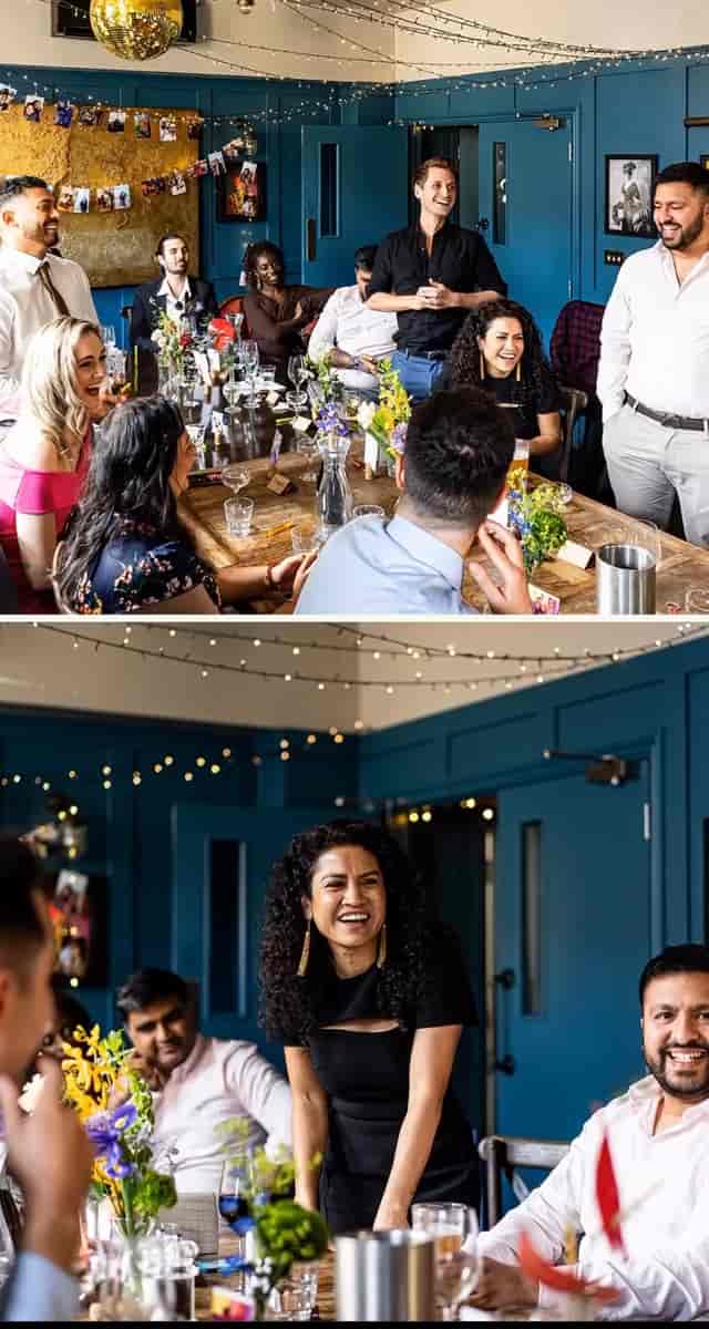 Vibrant meeting space at The Greyhound for workshops and team-building events.