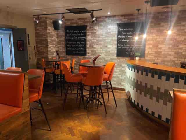 Stylish event space at 180 Club, ideal for networking and casual gatherings.