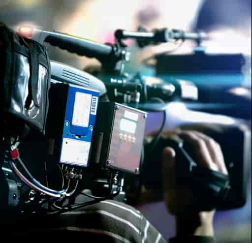 Filming in OXO2 with advanced audio-visual equipment for high-quality events.