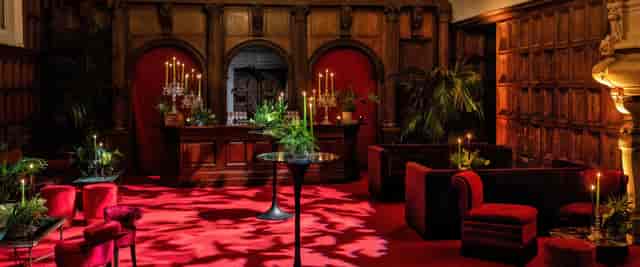 Elegant Governors' Room with wooden architecture, ideal for upscale receptions and networking events.