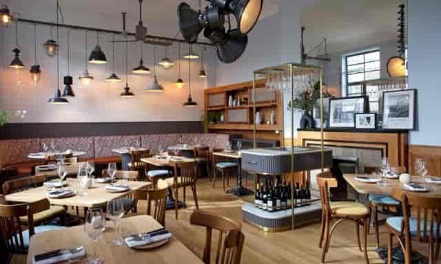 Stylish bar at Eli's Restaurant, perfect for intimate gatherings and corporate events.