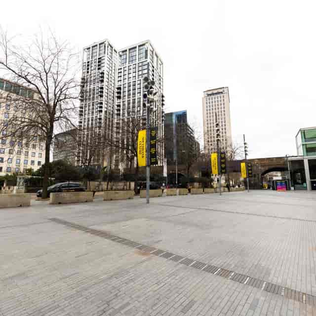 Southbank Centre Square: spacious urban plaza for outdoor events with modern backdrop.