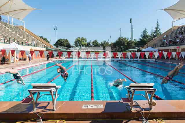 Avery Aquatic Center pool, ideal for swim meets and aquatic events.