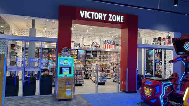 "Victory Zone at Round1 USA: vibrant venue for team-building and family events."