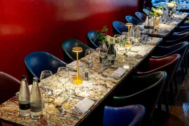 Regent Room dining table at Smith's Bar & Grill, perfect for corporate dinners and events.