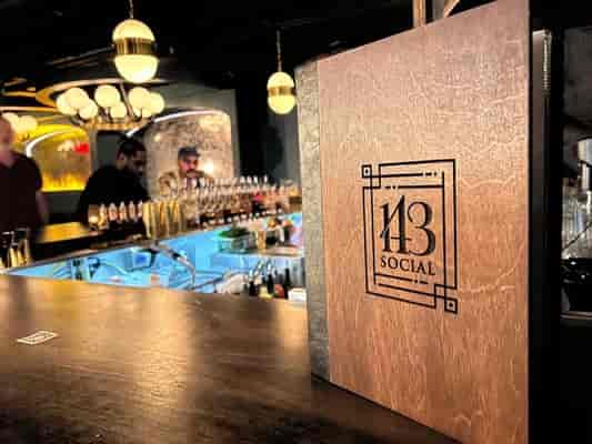 Sophia Rooftop bar with ambient lighting, ideal for upscale events and gatherings.