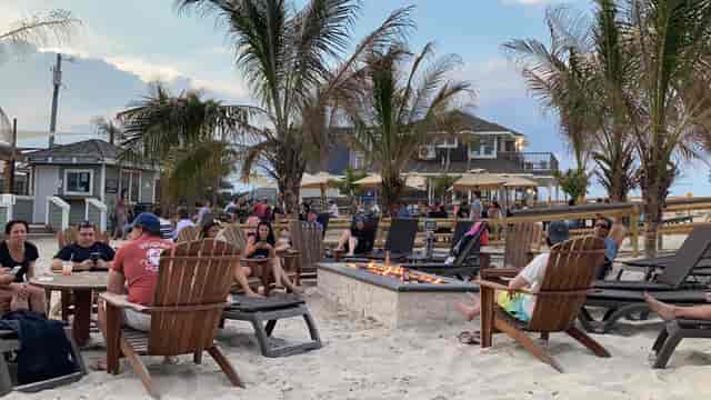 Open-Air Bars at Donovan's Reef Beach Bar, ideal for casual networking events.