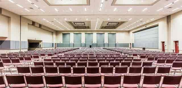 Spacious Atlantic City Convention Center meeting room ready for conferences and events.