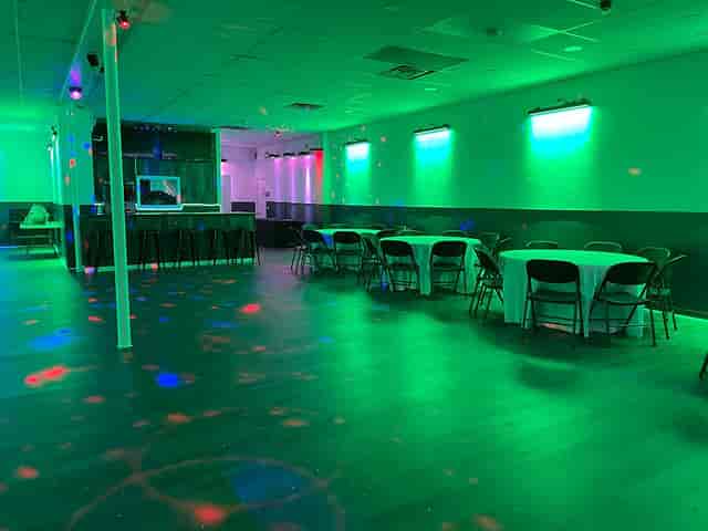Chill Special event space in Montclair with modern design and vibrant lighting for gatherings.
