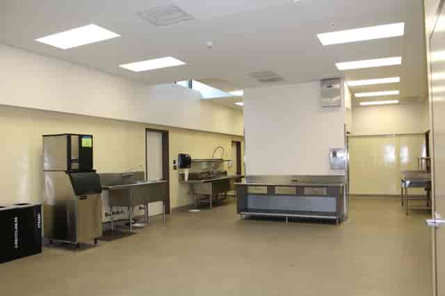 Spacious kitchen at Orchard City Banquet Hall, perfect for catering events.
