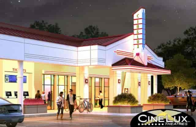 Modern cinema venue Auditorium 3 at CineLux Plaza for events and private screenings.