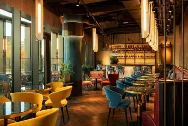 Stylish Coupe Bar in The Gantry, ideal for intimate meetings and social events.