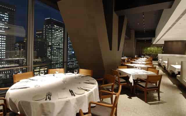 Elegant dining space at Salvatore Cuomo Bros. for upscale corporate events in Tokyo.