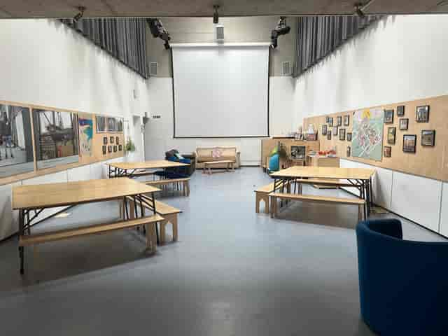 Versatile event space in Knowle West Media Centre, perfect for workshops and meetings.