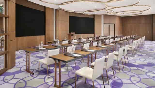 Modern meeting room at Park Hyatt Seoul, ideal for conferences and workshops.