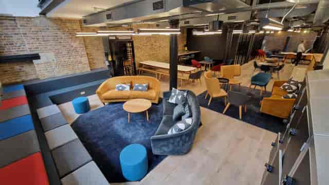 Modern meeting space at Notcutt House, ideal for workshops and collaboration.