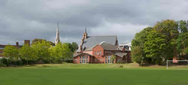 Church and Music Centre at King Edward VI Handsworth School, ideal for outdoor events.