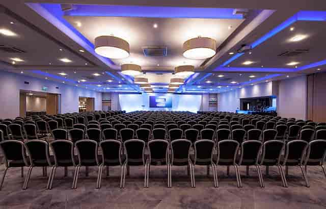 Spacious BCEC conference room with modern design, ideal for seminars and networking events.