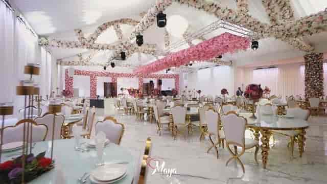 Elegant Grand Botanical Suite with floral decor, ideal for weddings and corporate events.