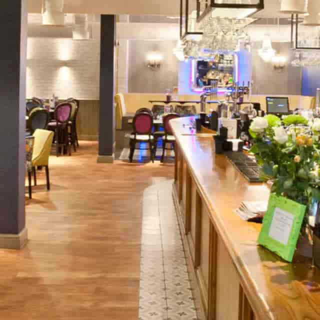 Slug And Lettuce Harborne restaurant with elegant seating for events and gatherings.