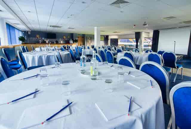 Blue Riband Suite at Hall Green Stadium, ideal for corporate events and workshops.