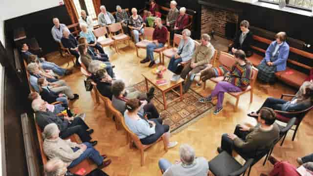 Quaker church in Hall Green, inviting venue for community workshops and discussions.